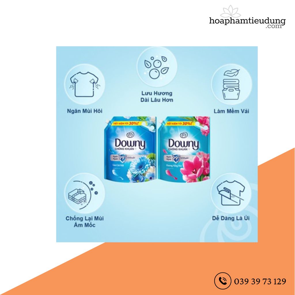 Nước xả vải Downy 1.45 /1.6L
