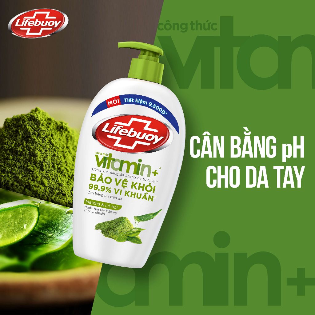 Nước Rửa Tay Lifebuoy Bảo Vệ Khỏi 99.9% Vi Khuẩn Gây Bệnh Với Ion Bạc+ Hỗ Trợ Cùng Đề Kháng Da Tự Nhiên 450g