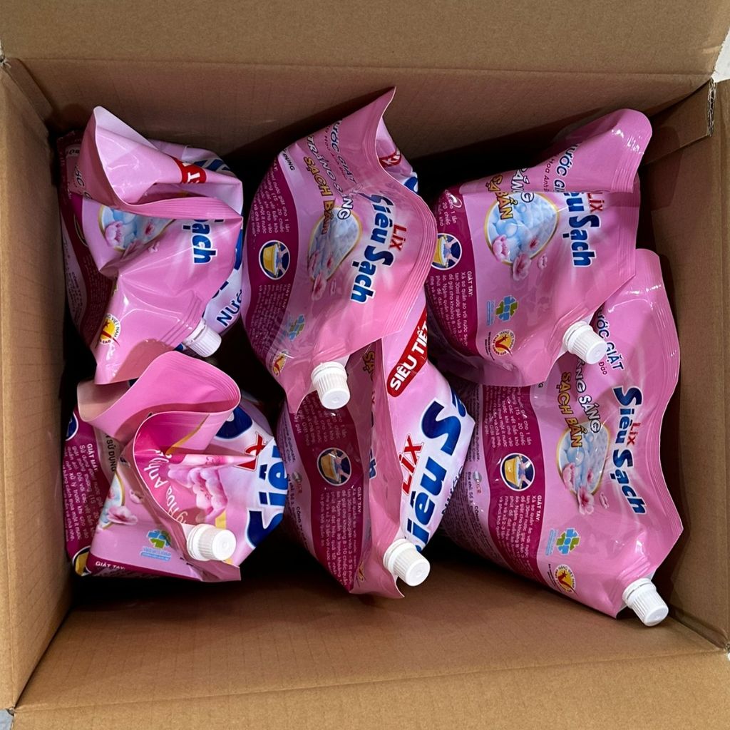 Nước giặt LIX siêu sạch hương hoa anh đào 2.4kg