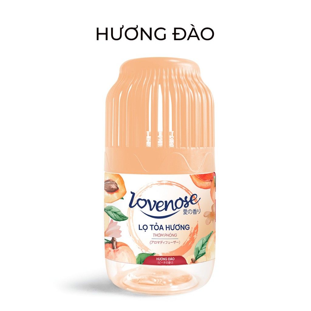Lọ tỏa hương Lovenose hương thơm tự nhiên dễ chịu khử mùi sáp thơm phòng thế hệ mới 45 ngày - Dung tích 180ml