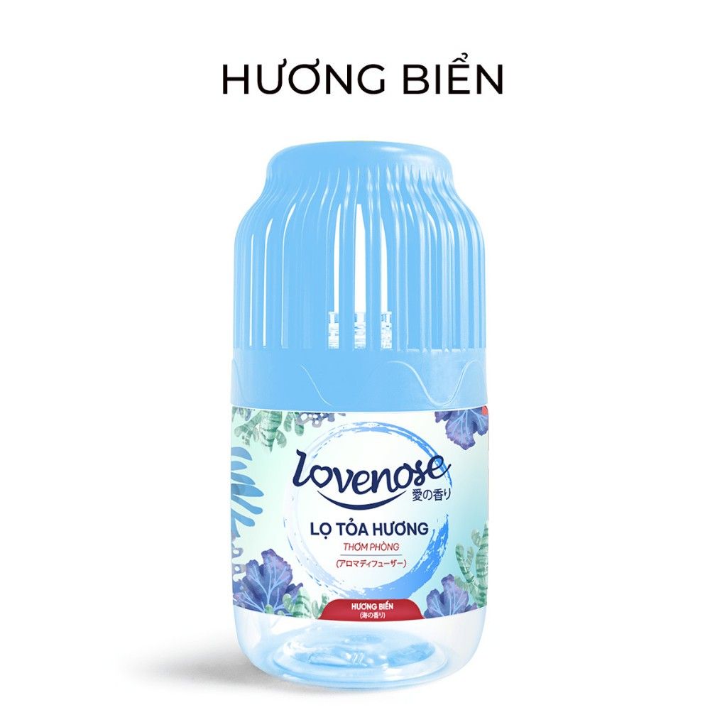 Lọ tỏa hương Lovenose hương thơm tự nhiên dễ chịu khử mùi sáp thơm phòng thế hệ mới 45 ngày - Dung tích 180ml