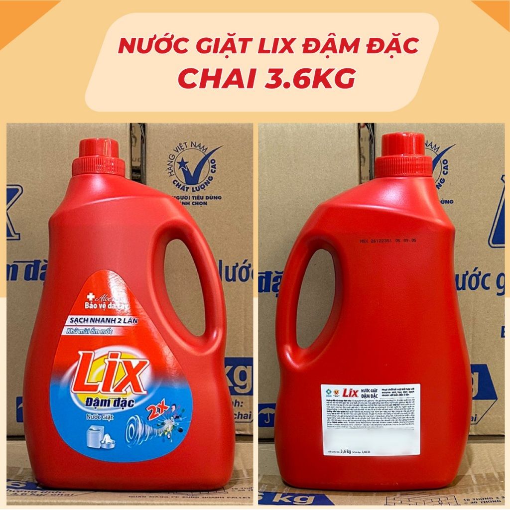 Nước giặt LIX hương nước hoa 3.6kg