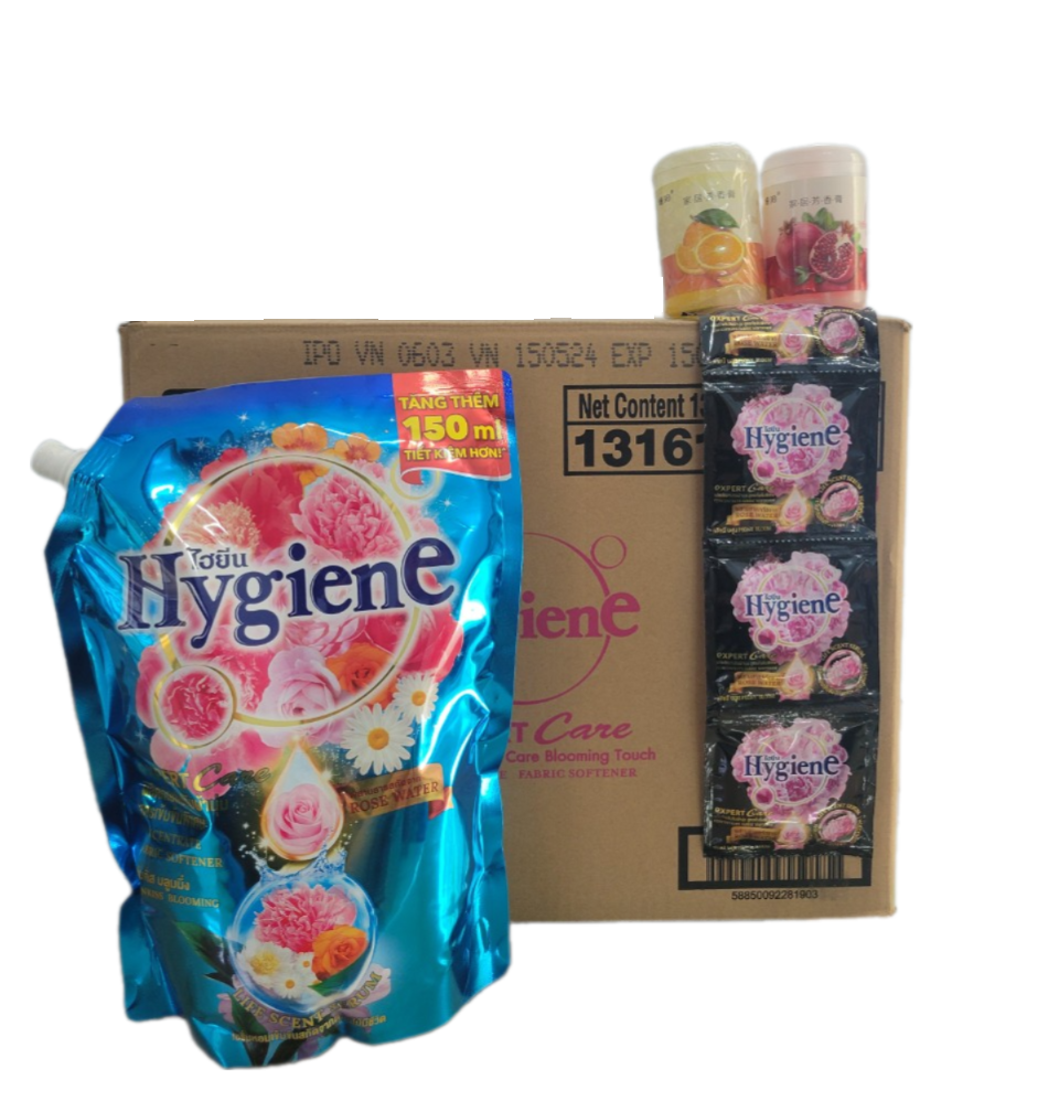 (Combo 8 Túi/ 1 thùng) Nước Xả huyền thoại Hygiene mềm vải, lưu hương nước hoa dài lâu 1.3L Làm Sạch
