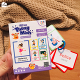 Thẻ học thông minh Mini Flashcard song ngữ Anh - Việt nhiều chủ đề cho bé