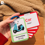 Thẻ học thông minh Mini Flashcard song ngữ Anh - Việt nhiều chủ đề cho bé