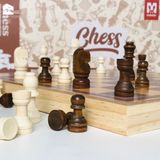 Đồ chơi - Bộ cờ vua bằng gỗ thiết kế gấp gọn.