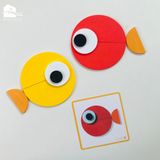 Đồ chơi MONTESSORI - Bộ ghép hình gỗ Shapes Puzzle các loài động vật (29 chi tiết)