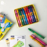 Màu sáp Thiên Long Colokit 10 màu tươi sáng dành cho bé từ 3 tuổi, tiêu chuẩn Châu Âu, an toàn cho các bé