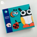 Đồ chơi MONTESSORI - Bộ ghép hình gỗ Shapes Puzzle các loài động vật (29 chi tiết)