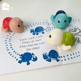 Đồ chơi nhà tắm: Cá voi, cá hề, cua, rùa, vịt vặn cót vui nhộn