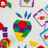 Đồ chơi MONTESSORI - Bộ ghép hình khối gỗ 155 chi tiết cho bé phát triển trí tuệ