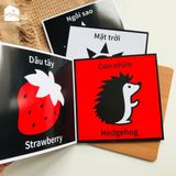 Sách - Tranh kích thích thị giác cho trẻ sơ sinh (Bộ 3 thẻ)