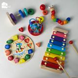 Đồ chơi gỗ - Bộ 6 Món (7 sắc cầu vồng)