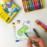 Màu sáp Thiên Long Colokit 10 màu tươi sáng dành cho bé từ 3 tuổi, tiêu chuẩn Châu Âu, an toàn cho các bé