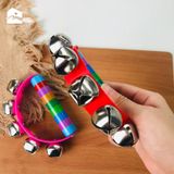Đồ chơi lục lạc gỗ - xúc sắc gỗ 7 mầu kích thích đa giác quan cho bé (3 phân loại)