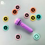 Đèn pin chiếu hình full 80 hình (10 thẻ) động vật, giao thông, trái cây, đèn pin chiếu bóng nhiều chủ đề cho bé có hộp