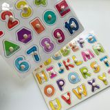 Bảng ghép hình núm gỗ nhiều chủ đề giúp bé phát triển tư duy và làm quen với thế giới xung quanh