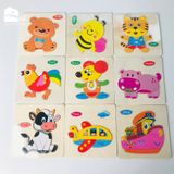 Đồ chơi - Tranh ghép hình gỗ nổi 3D (Nhiều mẫu)