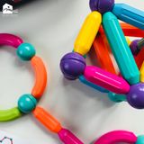 Đồ chơi - Bộ xếp hình Nam châm 72 chi tiết - Đồ chơi xếp hình từ tính - Thông Minh An Toàn Cho Bé