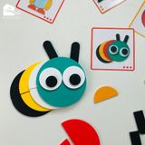 Đồ chơi MONTESSORI - Bộ ghép hình gỗ Shapes Puzzle các loài động vật (29 chi tiết)