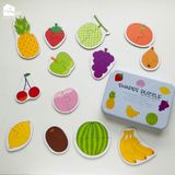 Đồ Chơi Ghép Hình 2 Mảnh Hộp Sắt (Shapes Puzzle) giúp bé rèn luyện sự tập trung và phát triển tư duy