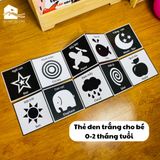 Sách - Tranh kích thích thị giác cho trẻ sơ sinh (Bộ 3 thẻ)