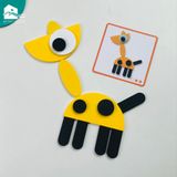 Đồ chơi MONTESSORI - Bộ ghép hình gỗ Shapes Puzzle các loài động vật (29 chi tiết)