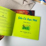 Sách Combo song ngữ Gấu hòa đồng (5 cuốn: Gấu có bạn mới, Gấu nói cảm ơn, Gấu đón giáng sinh,Gấu say ngủ,Gấu không ngủ được)