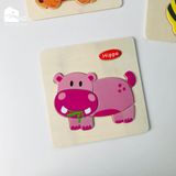Đồ chơi - Tranh ghép hình gỗ nổi 3D (Nhiều mẫu)