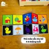 Sách - Tranh kích thích thị giác cho trẻ sơ sinh (Bộ 3 thẻ)