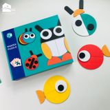 Đồ chơi MONTESSORI - Bộ ghép hình gỗ Shapes Puzzle các loài động vật (29 chi tiết)