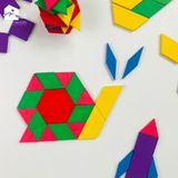 Đồ chơi MONTESSORI - Bộ ghép hình khối gỗ 155 chi tiết cho bé phát triển trí tuệ