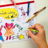 Màu sáp Thiên Long Colokit 10 màu tươi sáng dành cho bé từ 3 tuổi, tiêu chuẩn Châu Âu, an toàn cho các bé