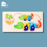 Đồ chơi - Tranh ghép hình gỗ nổi 3D loại cao cấp (Hàng dày đẹp - Size lớn) - 6 mẫu