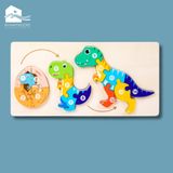 Đồ chơi - Tranh ghép hình gỗ nổi 3D loại cao cấp (Hàng dày đẹp - Size lớn) - 6 mẫu