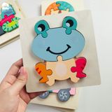 Đồ chơi - Tranh ghép hình gỗ nổi 3D loại cao cấp (Hàng dày đẹp - Size nhỏ) - 9 mẫu