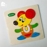 Đồ chơi - Tranh ghép hình gỗ nổi 3D (Nhiều mẫu)