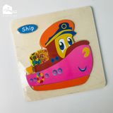 Đồ chơi - Tranh ghép hình gỗ nổi 3D (Nhiều mẫu)