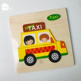 Đồ chơi - Tranh ghép hình gỗ nổi 3D (Nhiều mẫu)