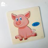 Đồ chơi - Tranh ghép hình gỗ nổi 3D (Nhiều mẫu)