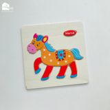 Đồ chơi - Tranh ghép hình gỗ nổi 3D (Nhiều mẫu)
