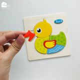 Đồ chơi - Tranh ghép hình gỗ nổi 3D (Nhiều mẫu)
