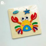 Đồ chơi - Tranh ghép hình gỗ nổi 3D (Nhiều mẫu)