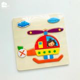 Đồ chơi - Tranh ghép hình gỗ nổi 3D (Nhiều mẫu)