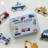 Đồ Chơi Ghép Hình 2 Mảnh Hộp Sắt (Shapes Puzzle) giúp bé rèn luyện sự tập trung và phát triển tư duy