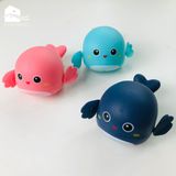 Đồ chơi nhà tắm: Cá voi, cá hề, cua, rùa, vịt vặn cót vui nhộn