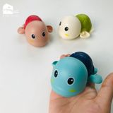 Đồ chơi nhà tắm: Cá voi, cá hề, cua, rùa, vịt vặn cót vui nhộn