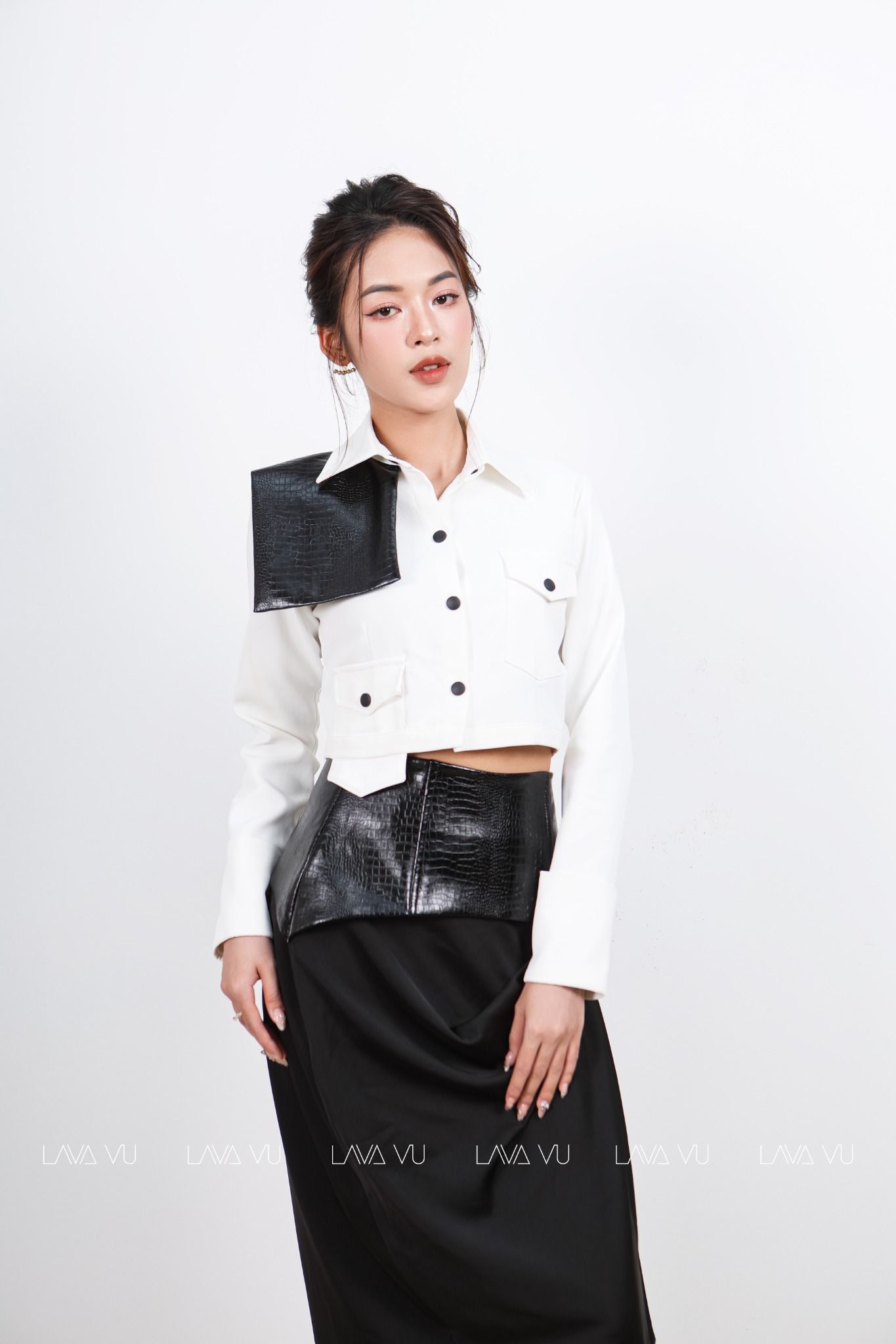 THE COORDINATED SHIRT - Croptop