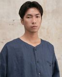 Điền - Haft Sleeves Linen Blouse