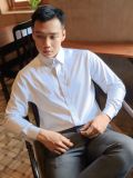 Áo Sơ Mi Trắng Tay Dài Không Túi